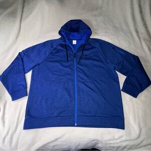 NIKE THERMA-FIT Outdoor Tech Blue Full Zip Hoodie Jacket Size 3XL